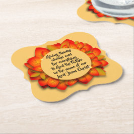 Thanksgiving Bijbelcitaat najaar lef Kartonnen Onderzetters