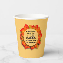 Thanksgiving Bijbelcitaat najaar lef Papieren Bekers