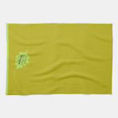 Thanksgiving Bijbelvers Green Leaf Autumm Olive Theedoek (Horizontaal)