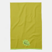 Thanksgiving Bijbelvers Green Leaf Autumm Olive Theedoek (Verticaal)