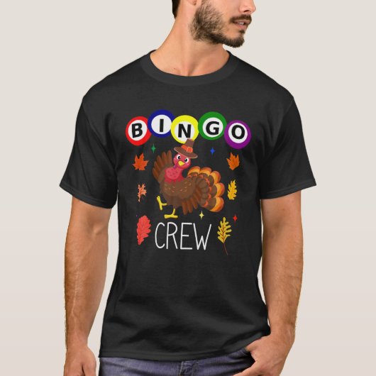 Thanksgiving Bingo Team Schattige Turkije Vrouwen  T-shirt (Voorkant)