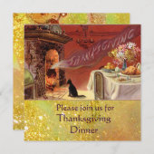 Thanksgiving-binnenpartij Kaart (Voorkant / Achterkant)