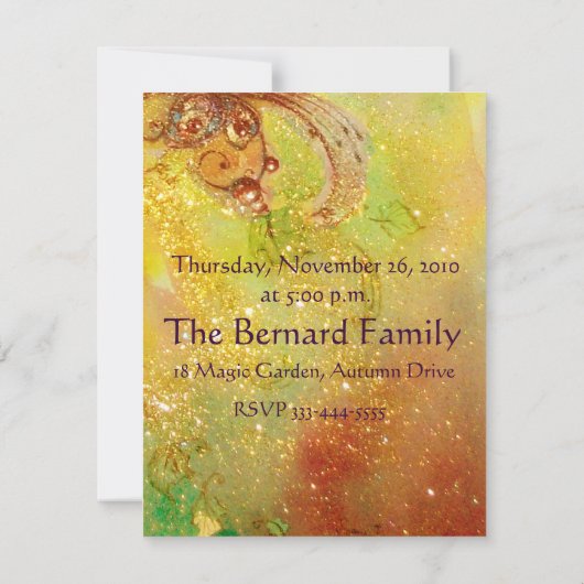 Thanksgiving-binnenpartij Kaart (Achterkant)