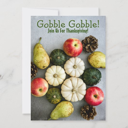 Thanksgiving-binnenpartij Kaart (Voorkant)