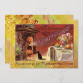 Thanksgiving-binnenpartij Kaart (Voorkant / Achterkant)