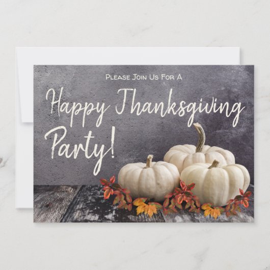 Thanksgiving-binnenpartij Kaart (Voorkant)