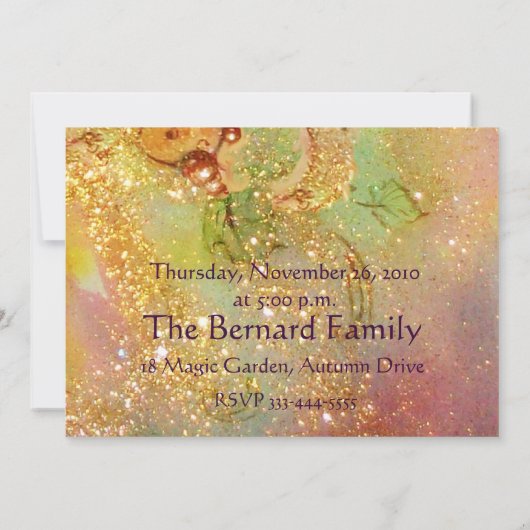 Thanksgiving-binnenpartij Kaart (Achterkant)