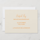 Thanksgiving-binnenpartij Kaart (Achterkant)