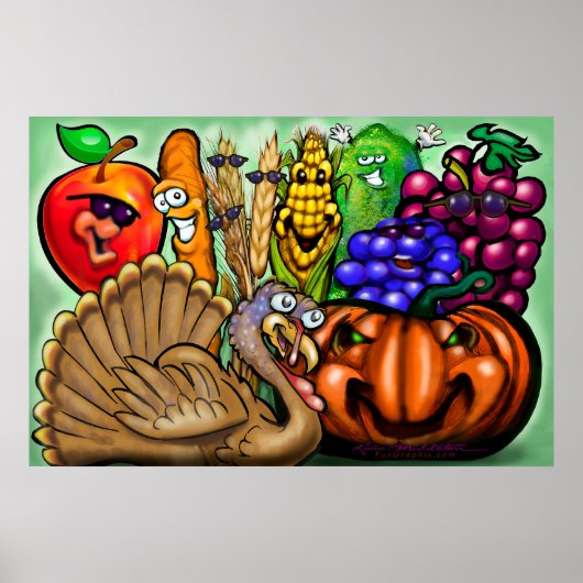 Thanksgiving-binnenpartij Poster (Voorkant)