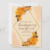 Thanksgiving-binnenpartijuitnodiging Kaart (Voorkant)