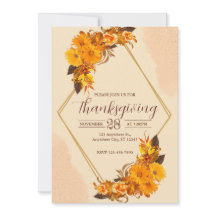 Thanksgiving-binnenpartijuitnodiging