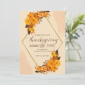 Thanksgiving-binnenpartijuitnodiging Kaart (Staand voorkant)