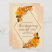 Thanksgiving-binnenpartijuitnodiging Kaart (Voorkant / Achterkant)