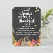 Thanksgiving-binnenpartijuitnodiging Kaart (Staand voorkant)