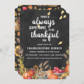 Thanksgiving-binnenpartijuitnodiging Kaart (Voorkant / Achterkant)