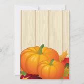 Thanksgiving-binnenpartijuitnodiging Kaart (Achterkant)