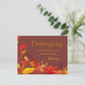 Thanksgiving-binnenpartijuitnodiging Kaart (Staand voorkant)