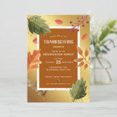 Thanksgiving-binnenpartijuitnodiging Kaart (Staand voorkant)