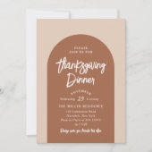 Thanksgiving binnenste moderne Arch | Uitnodiging  (Voorkant)