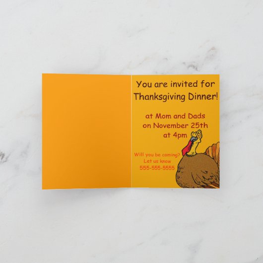 Thanksgiving binnenuitnodiging (Binnen)