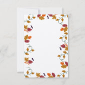 Thanksgiving binnenuitnodiging bedankkaart (Achterkant)