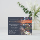 Thanksgiving binnenuitnodiging briefkaart (Staand voorkant)