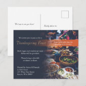 Thanksgiving binnenuitnodiging briefkaart (Voorkant / Achterkant)