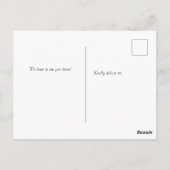 Thanksgiving binnenuitnodiging briefkaart (Achterkant)