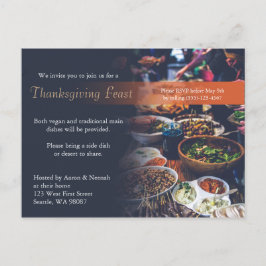 Thanksgiving binnenuitnodiging briefkaart
