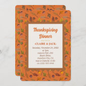 Thanksgiving binnenuitnodiging feestdagenkaart (Voorkant / Achterkant)