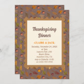 Thanksgiving binnenuitnodiging feestdagenkaart (Voorkant / Achterkant)