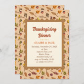 Thanksgiving binnenuitnodiging feestdagenkaart (Voorkant / Achterkant)