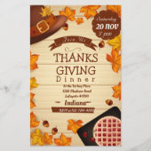 Thanksgiving binnenuitnodiging flyer (Voorkant)
