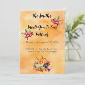 Thanksgiving binnenuitnodiging kaart (Staand voorkant)