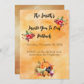 Thanksgiving binnenuitnodiging kaart (Voorkant / Achterkant)