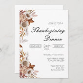 Thanksgiving binnenuitnodiging kaart (Voorkant / Achterkant)