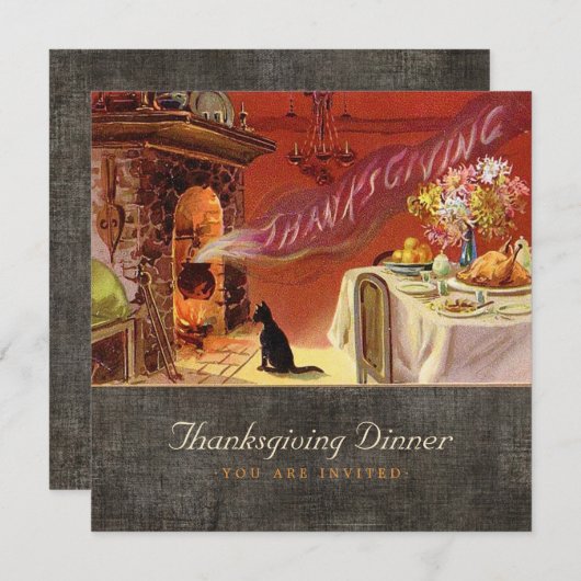 Thanksgiving Binnenuitnodiging Kaart (Voorkant / Achterkant)