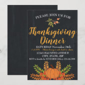 Thanksgiving binnenuitnodiging kaart (Voorkant / Achterkant)