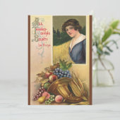 Thanksgiving binnenuitnodiging kaart (Staand voorkant)