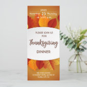 Thanksgiving binnenuitnodiging kaart (Staand voorkant)