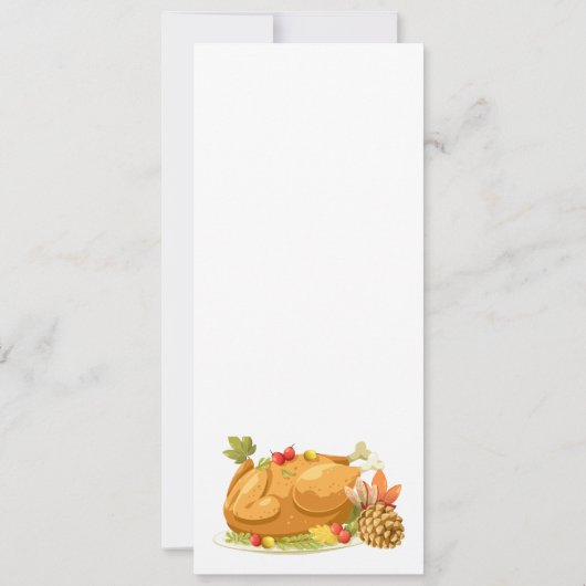 Thanksgiving binnenuitnodiging kaart (Achterkant)