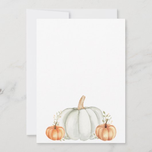 Thanksgiving binnenuitnodiging kaart (Achterkant)