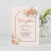 Thanksgiving binnenuitnodiging kaart (Staand voorkant)
