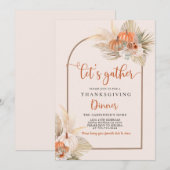 Thanksgiving binnenuitnodiging kaart (Voorkant / Achterkant)