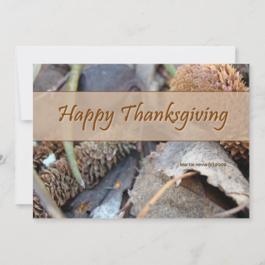 Thanksgiving binnenuitnodiging kaart (Voorkant)