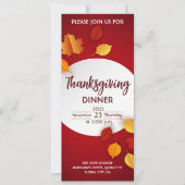 Thanksgiving binnenuitnodiging kaart (Voorkant)