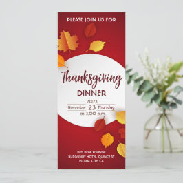 Thanksgiving binnenuitnodiging kaart
