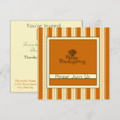 Thanksgiving binnenuitnodiging kaart (Voorkant / Achterkant)