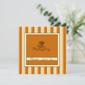 Thanksgiving binnenuitnodiging kaart (Staand voorkant)