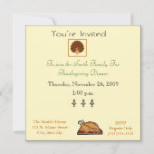 Thanksgiving binnenuitnodiging kaart (Achterkant)